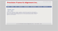 Desktop Screenshot of precisionframe.com